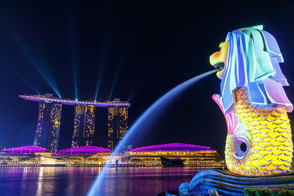merlion Singapore Lion fountain