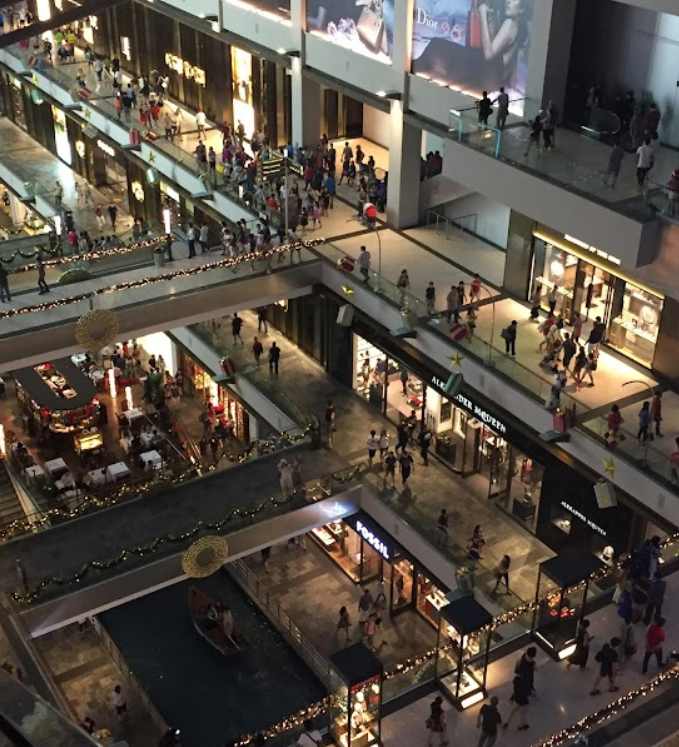 Shopping at Marina Bay Sands singapore